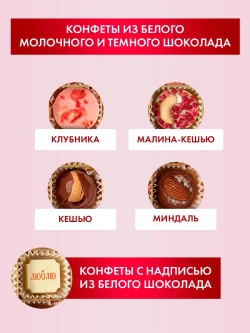 Конфеты шоколадные ручной работы Я тебя люблю