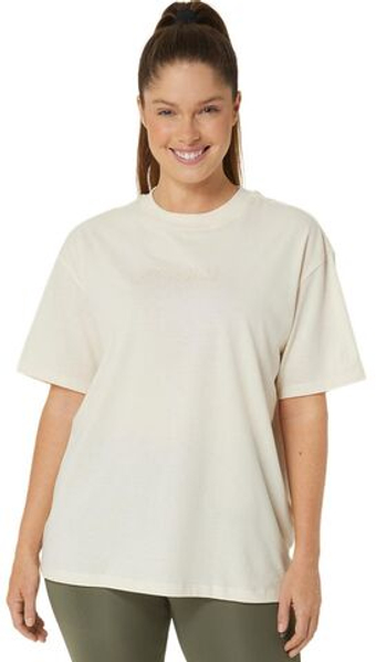 Женская теннисная футболка Asics Logo T-Shirt - Бежевый