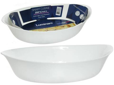 SMART CUISINE CARINE BLANC Форма для запекания 32*20см 1,95л овальная (63963)