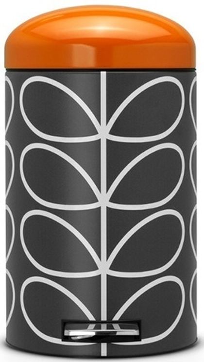 Ведро для мусора Brabantia Orla Kiely 12л темный графит