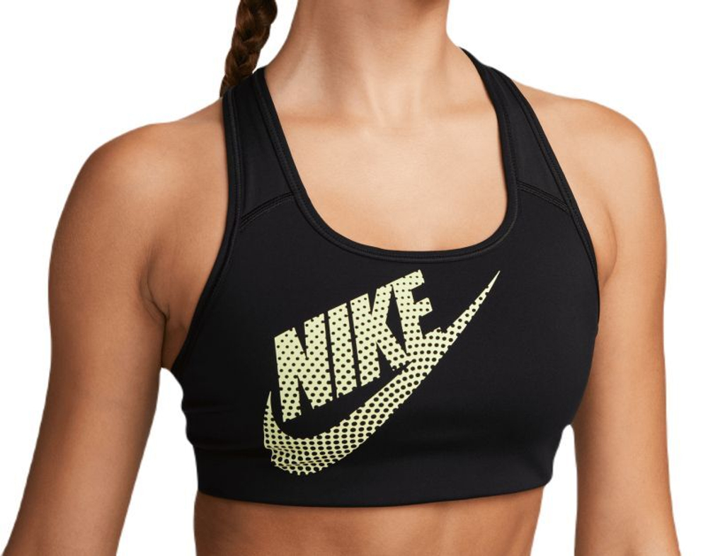 ТОП теннисный Nike Swoosh Medium-Support Non-Padded Dance Sports Bra - black