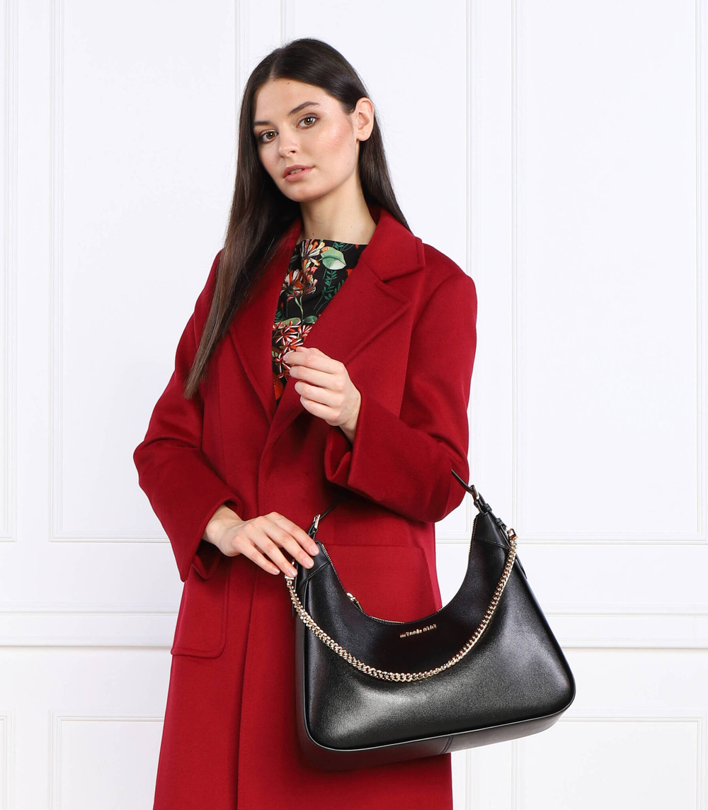 Кожаная сумка хобо Michael Kors - черный(30R3G3WH3L)