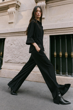 БРЮКИ В ПОЛОСКУ С РАЗРЕЗАМИ — ZARA