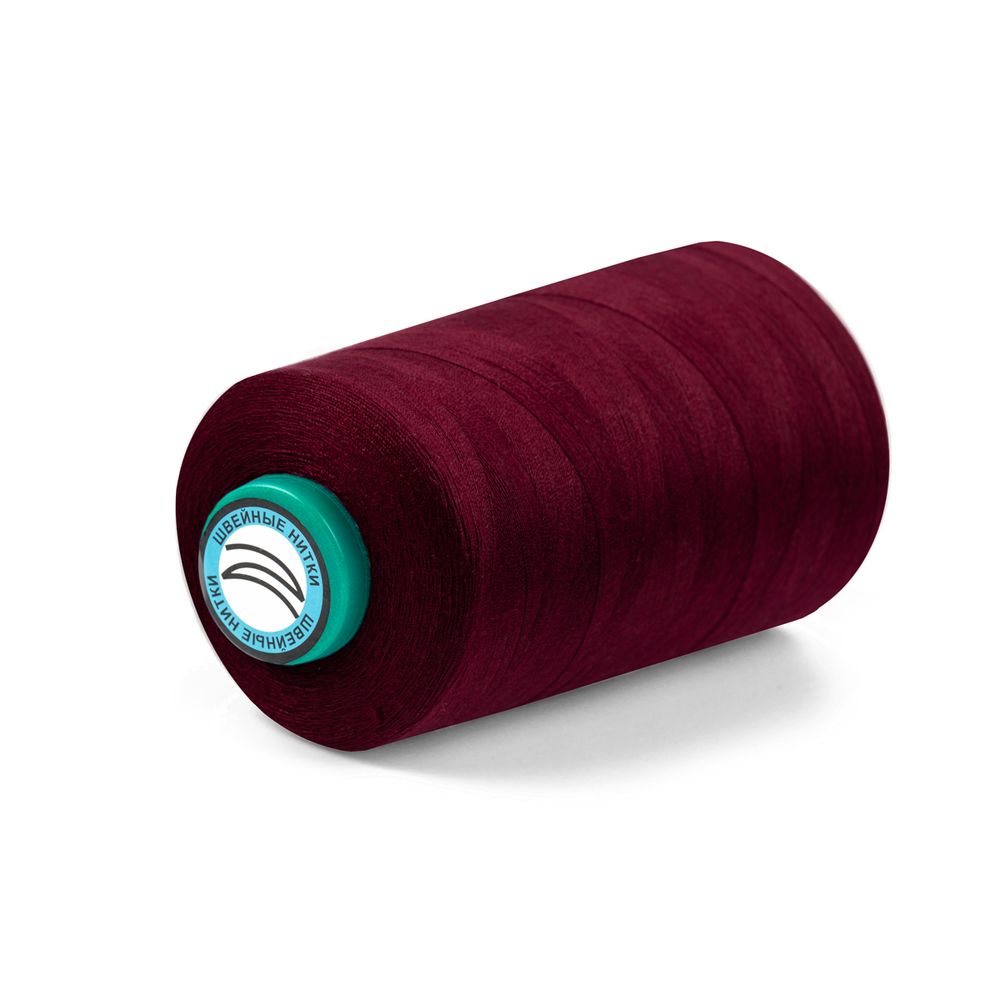 Нитки универсальные Nitka 40/2, 4570 м (5000 ярд) / 1 кат., 123 т.бордовый