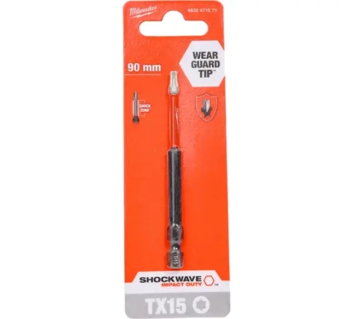 Насадка Milwaukee SHOCKWAVE TX15 90мм (1шт)