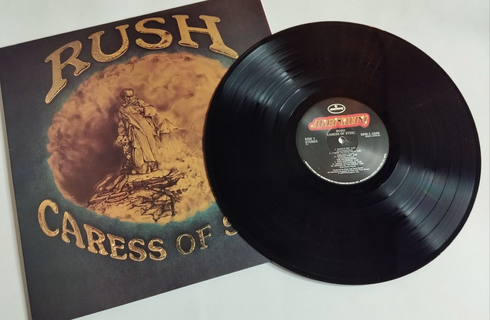 Винтажная виниловая пластинка LP Rush Caress Of Steel (USA 1983)