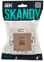 SKANDY Розетка компьютерная RJ45 кат.5E SK-K01Sa песочный IEK