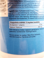 Sana-Sol Vitanallet детский Кальций + Д с клубничным вкусом 90 шт., 270 г (из Финляндии)