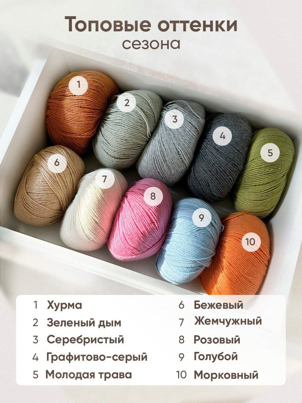 Пряжа для вязания Premium Wool шерсть, цвет зеленый дым (1шт - 100г)