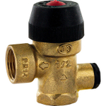 Клапан предохранительный с выходом под манометр STOUT - 1/2", сброс 1/2" (ВР/ВР, Рн 3.0 бар)
