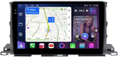 Магнитола для Toyota Highlander 3 XU50 2013-2020 - FarCar S400-TS18 монитор 10.36" QLED на Android 14, CarPlay, 4G SIM-слот