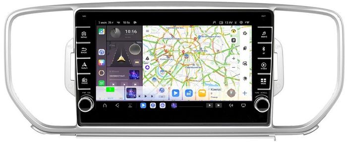 Магнитола для KIA Sportage 2016-2018 - Kuberg OL-9733 (кнопки и крутилки) Android 13, Быстрая, CarPlay, 4G SIM-слот