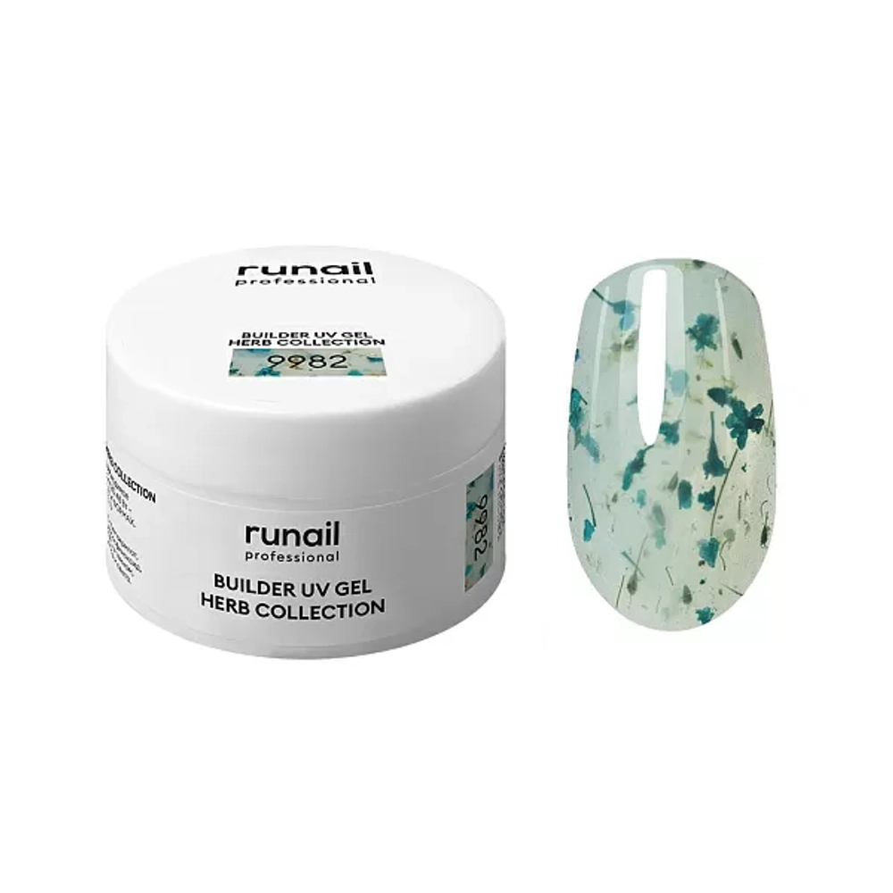 Гель с сухоцветами RuNail, 15г №9982