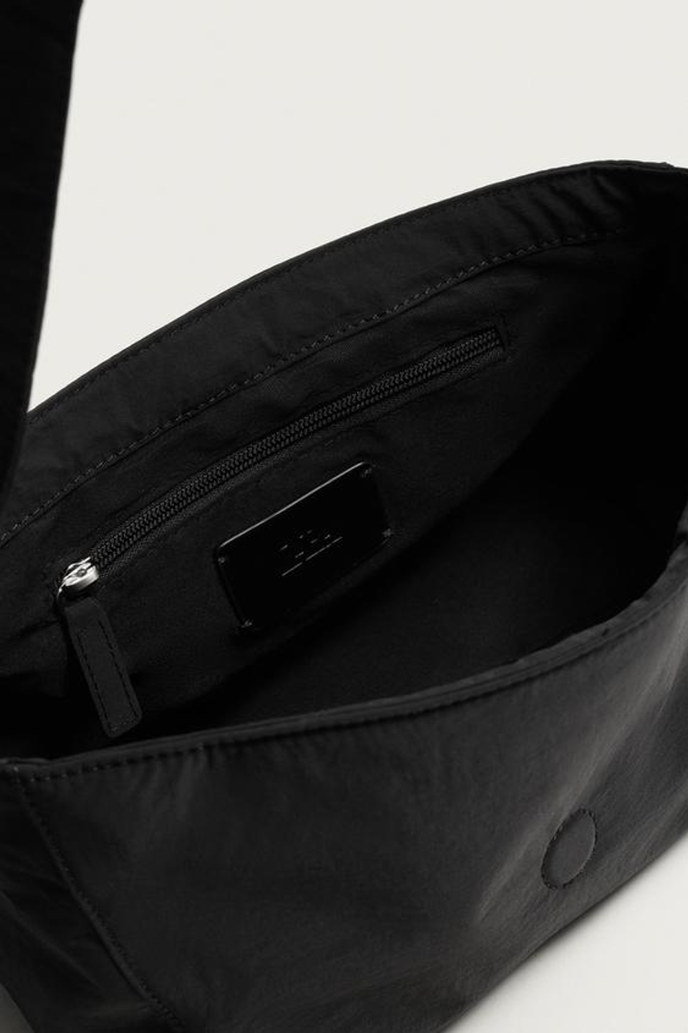 ZARA НЕЙЛОНОВАЯ СУМКА, ЧЕРНЫЙ