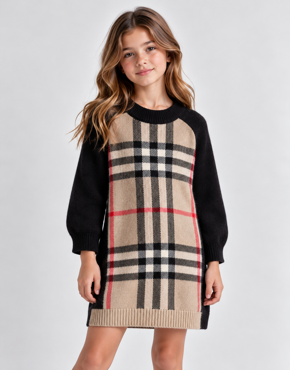 Платье из шерсти и кашемира Burberry, 98