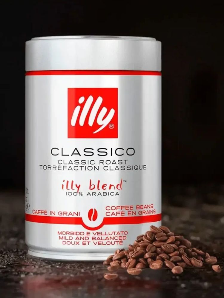 Кофе в зернах ILLY средней обжарки 250 г, 2 шт