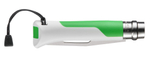 Складной туристический нож Opinel №8 Fluo Green, нержавеющая сталь, зеленый