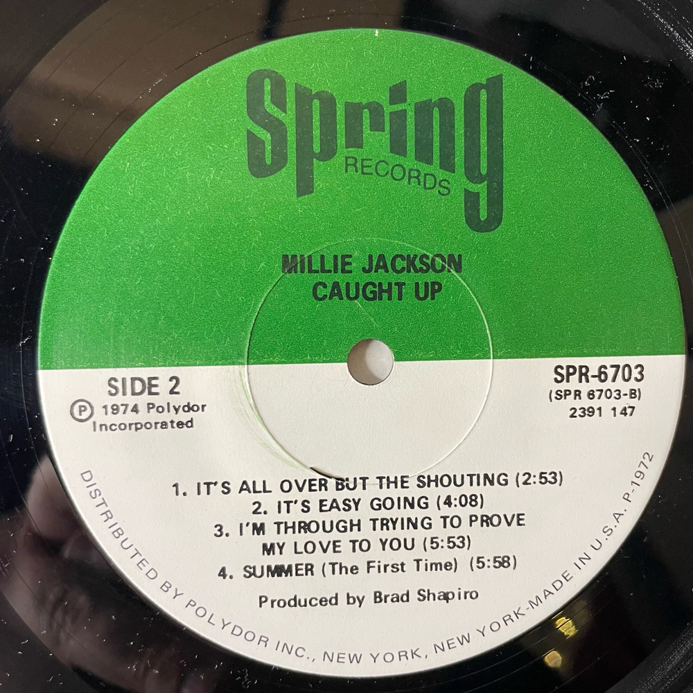 Винтажная виниловая пластинка LP Millie Jackson Caught Up (США 1974)