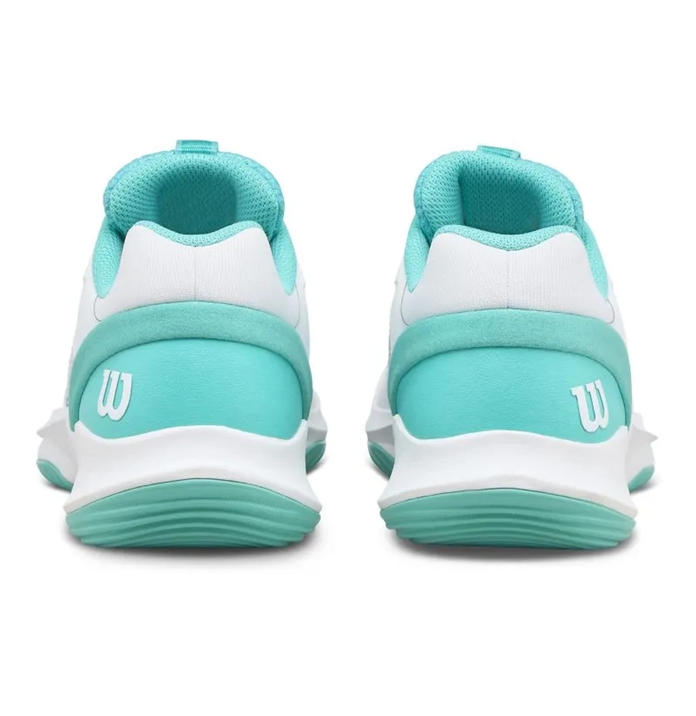 Женские кроссовки для Падел Wilson Hurakn Pro V2 - white/white/turquoise