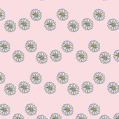 ромашки на розовом фоне
