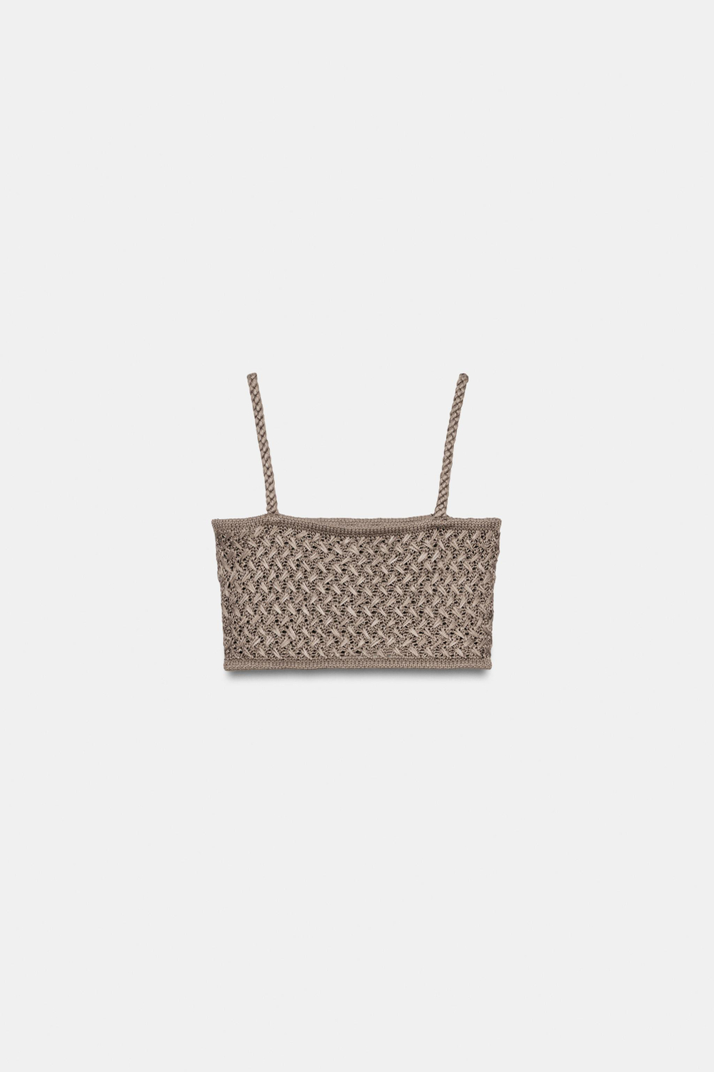УКОРОЧЕННЫЙ ТОП С ТЕКСТУРНОЙ ВЯЗКОЙ — ZARA
