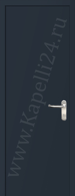 Дверь влагостойкая пластиковая KAPELLI multicolor ДГ RAL 5008 Серо-синий + коробка