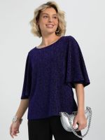 Блуза праздничная Ты ослепляешь! (азуритовый иней) Б16486-13М LT Collection