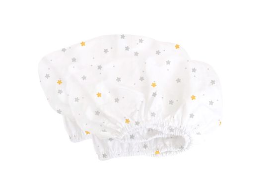 Простынь для кроватки KIDI soft от 0 до 4 лет, размер 63*133 см (звёзды микс, трикотаж)