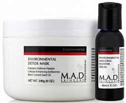 Environmental Detox Mask + Environmental Shielding Booster Serum — Детоксицирующая очищающая маска, 240 гр. + Сыворотка-бустер «Антистресс», 30 мл.