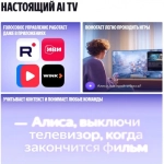 Телевизор Яндекс ТВ YNDX-00081 Станция Бейсик QLED с Алисой 65" 4K UltraHD черный