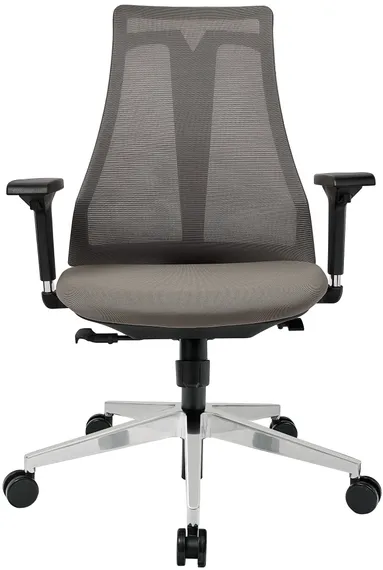 Офисное кресло Air-Chair черный пластик, база хром