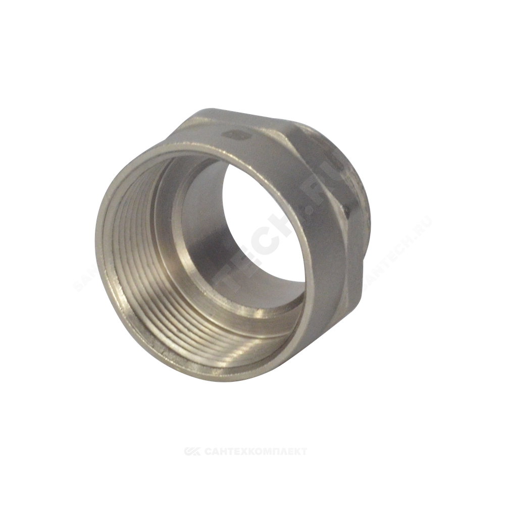 Переход латунь никель Ду 40х32 (1 1/4"х1 1/2") ВР/НР SantechSystems