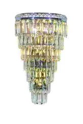 Бра NewRgy W2796R/6+4A CHROME+CLEAR, 6×40 Вт, хромированное и прозрачное