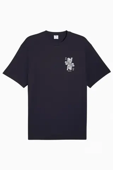 Футболка Puma Graphic Card Play Relaxed Tee - темно-синий