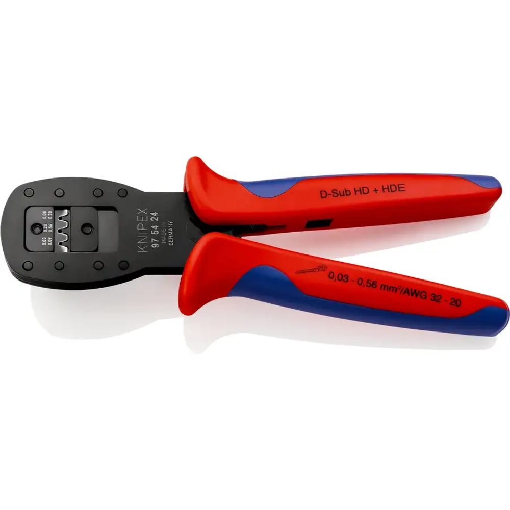 Обжимные клещи для миниатюрных штекеров чернёные 190 мм Knipex 97 54 24