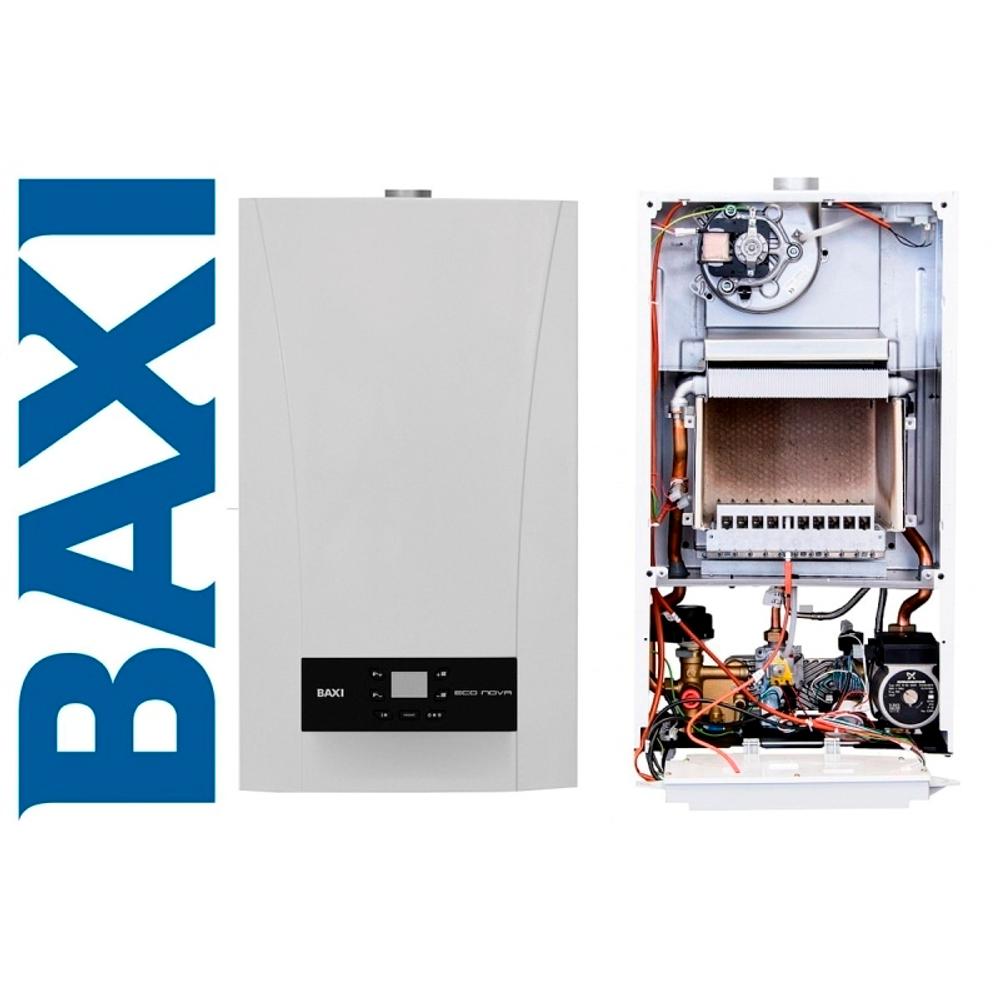 Котел газовый BAXI ECO Nova 24F, 24 кВт, двухконтурный 100021428