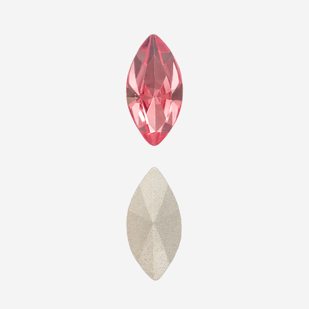 Кристалл Маркиз (Marquise Fancy Stone), оттенок "Светлая Фуксия"/"Light Fuchsia", 10*5мм