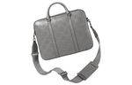 GUCCI Leather Shoulder Bag, Crossbody Bag, Handbag Men"s Gray