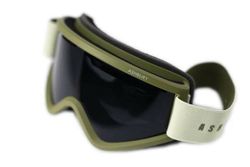 Маска ASHBURY BLACKBIRD CANVAS (DARK SMOKE LENS/YELLOW SPARE)