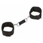 Прочные фиксаторы с карабинами Wrist Cuffs (черный с серебряным) (Цвет: черный с серебряным)