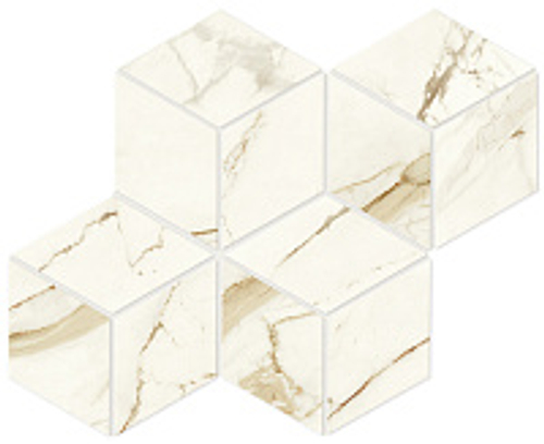 Мозаика/Керамогранит ATLAS CONCORDE MARVEL SHINE Calacatta Imperiale Mosaico Esagono Polished 30,5x35,2 A42Y