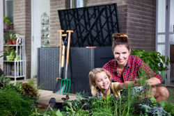 Пластиковый сундук Keter Java Rattan 850 л graphite