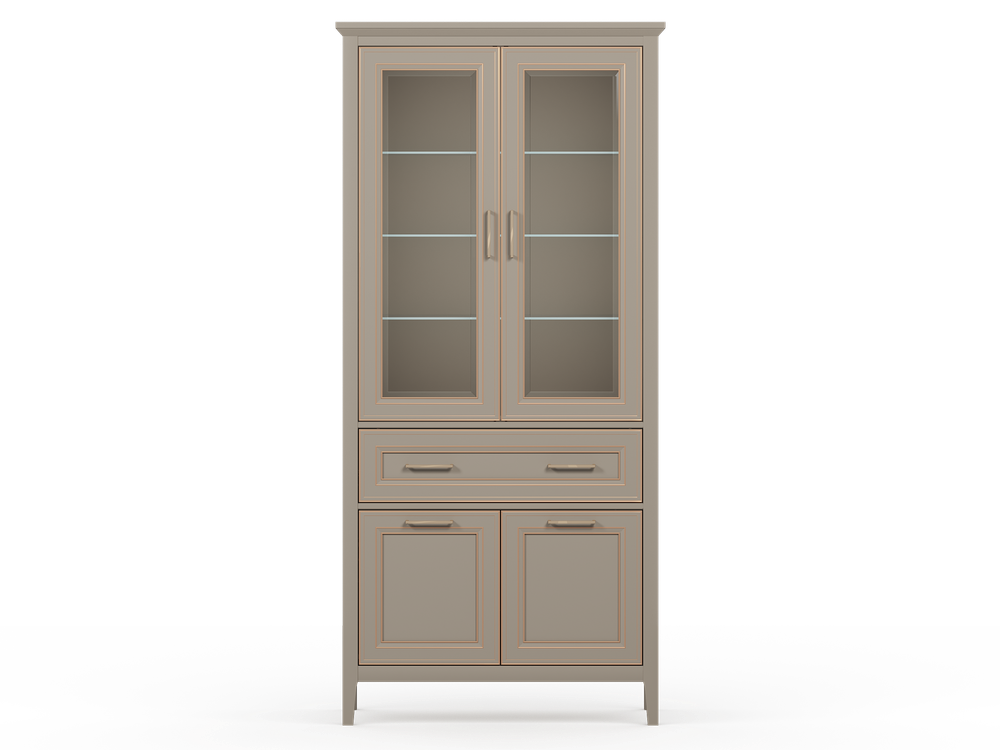 КЛАССИК шкаф REG2W2D1S (Глиняный серый)
