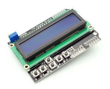 ЖК индикатор / дисплей для Arduino LCD1602 с кнопками / с клавиатурой 6 кнопок