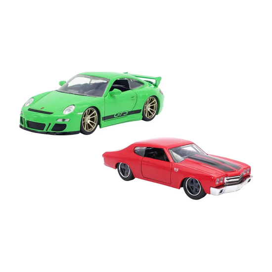 Набор моделей автомобилей Jada Форсаж 1:32 FF Porsche 911 GT3 RS 997 1970 Chevrolet Chevelle SS