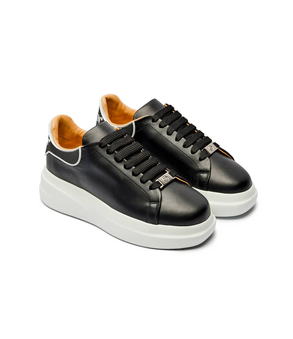 Кожаные кроссовки lo-top Philipp Plein - черный(USC0599 PLE005N)