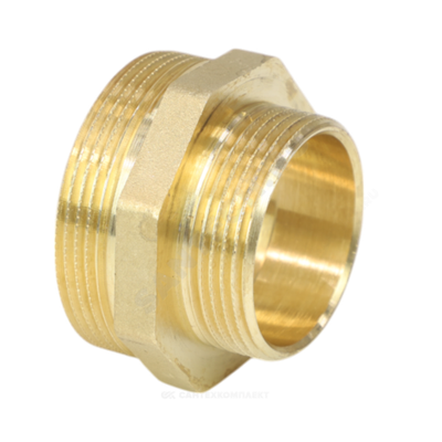 Ниппель латунь переходной Ду 50х40 (2"х1 1/2") НР LD LD.65.503.50х40