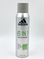 Adidas Дезодорант-спрей 6 в 1 для мужчин 48H 150 мл (из Финляндии)