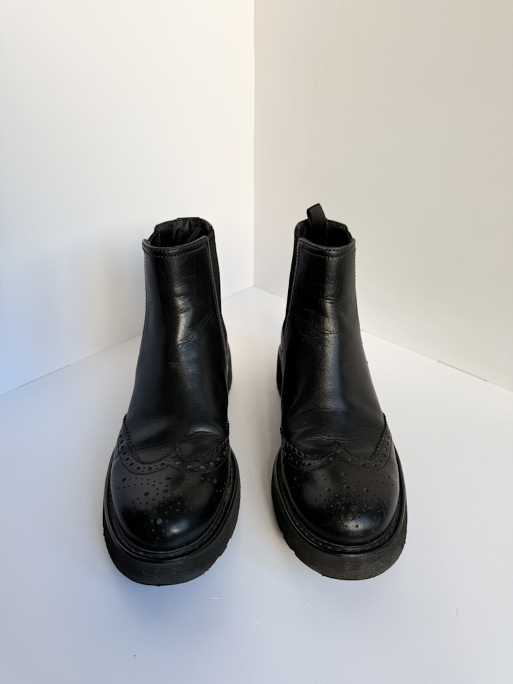 Кожаные ботинки Prada, 38