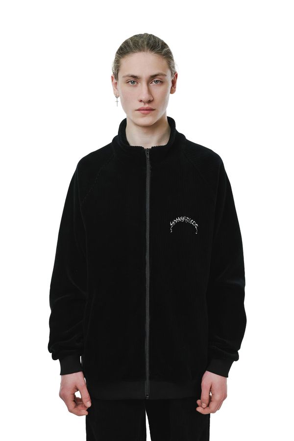 Толстовка Puff Zip велюровая черная - фото 1